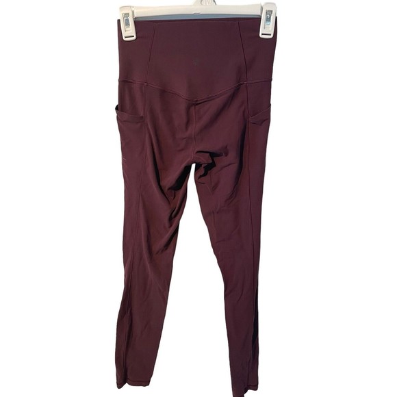ATHLETA Salutation 7/8 Tight Legging Burgundy‎ Women's Size XST - Picture 1 of 4
